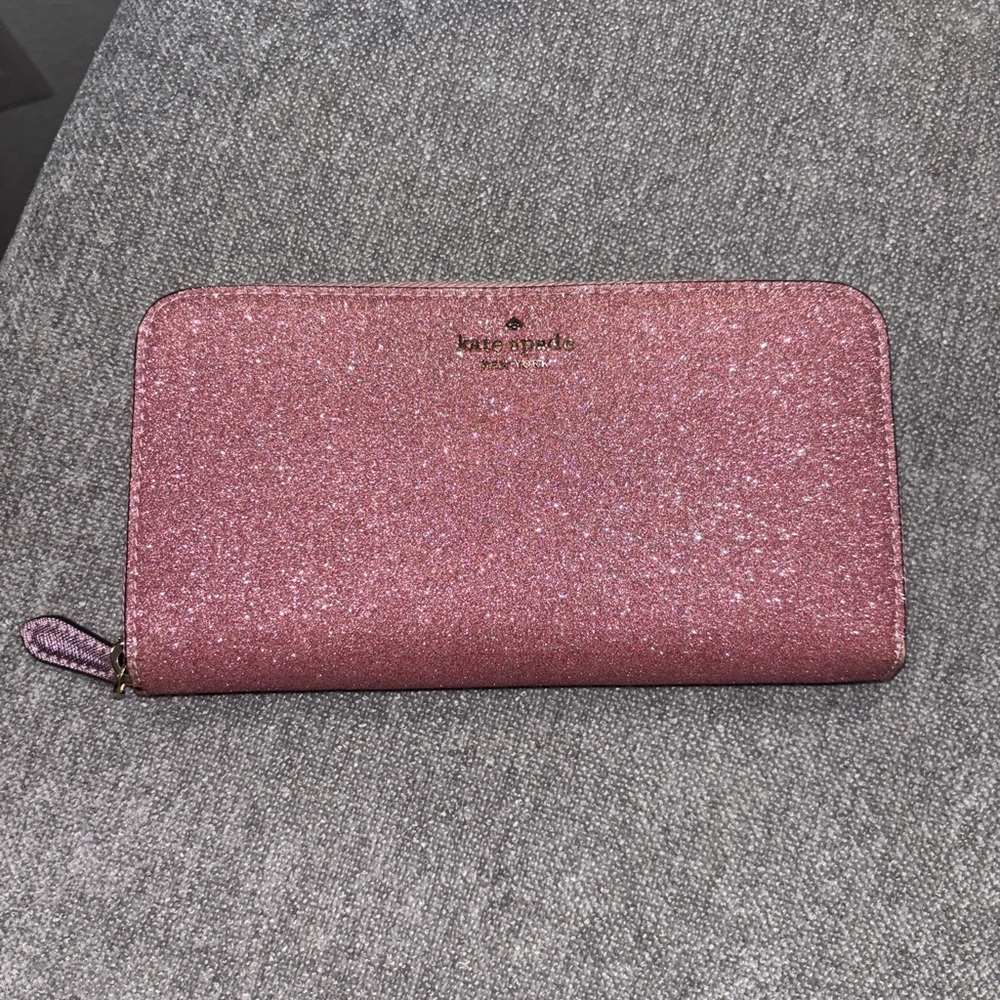 Kate Spade Rose Glitter Wallet